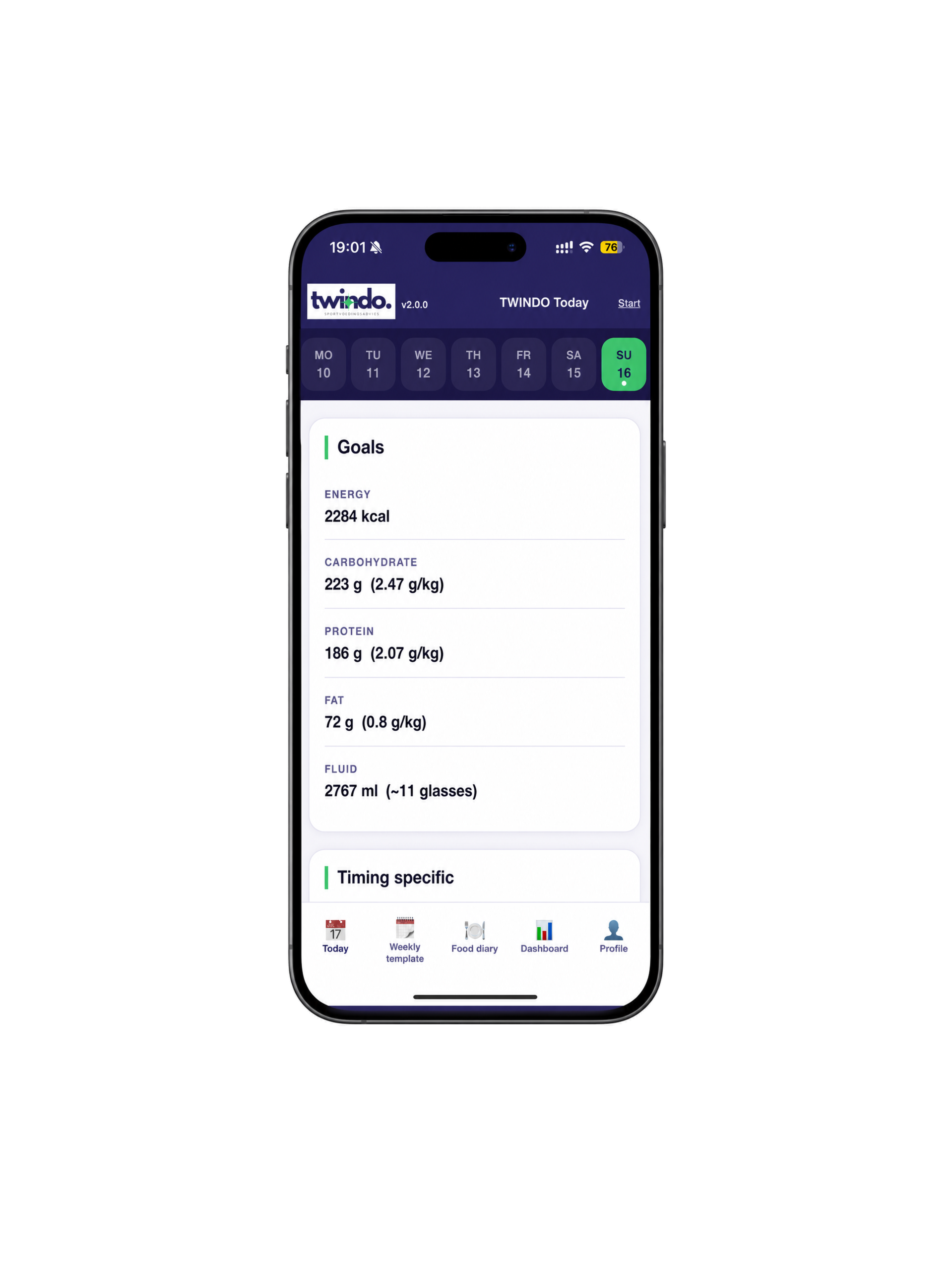 TWINDO Mobile Progress Dashboard